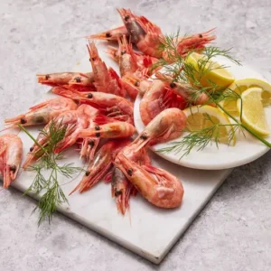 Grønlandsreker XXXL 30–50 fra Fiskeruta – store, saftige reker i premium kvalitet